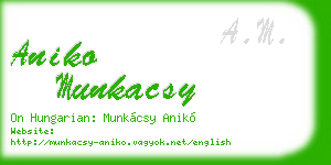 aniko munkacsy business card